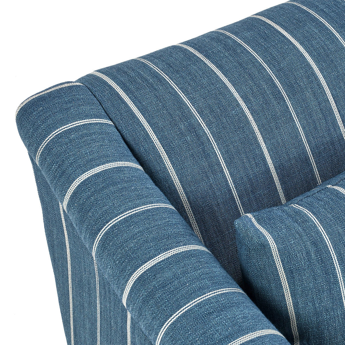Lana Navy Blue Swivel Chair - Ornate Home