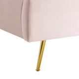 Lana Pink Performance Velvet Queen Wingback Platform Bed - Ornate Home