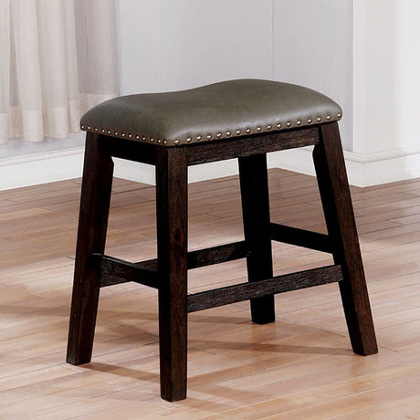 Lana Walnut/Gray Counter Height Barstool - Ornate Home