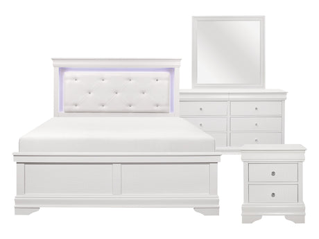 Lana White 4-piece Queen Bedroom Set - Ornate Home