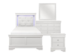 Lana White 4-piece Twin Bedroom Set - Ornate Home