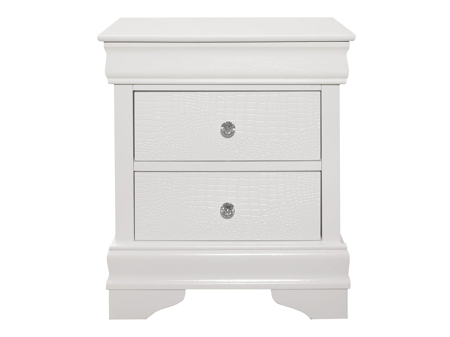 Lana White Nightstand - Ornate Home