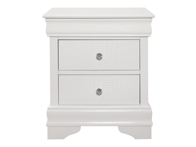 Lana White Nightstand - Ornate Home