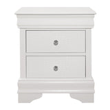 Lana White Nightstand - Ornate Home