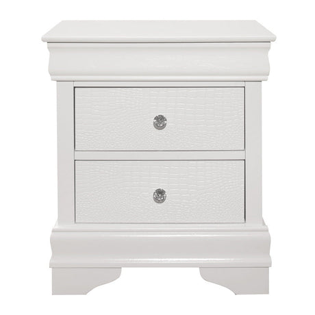 Lana White Nightstand - Ornate Home