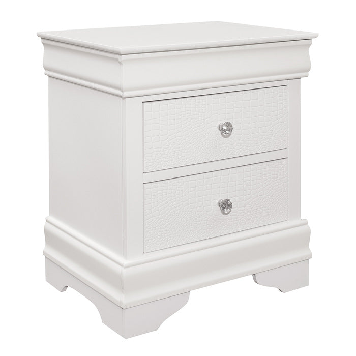 Lana White Nightstand - Ornate Home
