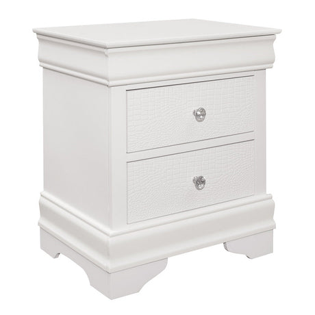 Lana White Nightstand - Ornate Home