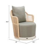 Lanai Multicolor Swivel Chair - Ornate Home