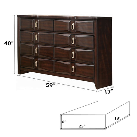 Lancaster Drawer Dresser in Espresso 24575 - Ornate Home