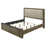 Lance Beige/Distressed Oak Queen Bed - Ornate Home