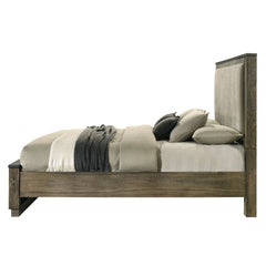 Lance Beige/Distressed Oak Queen Bed - Ornate Home