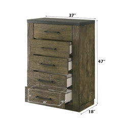 Lance Distressed Oak Chest - Ornate Home