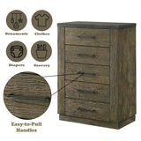 Lance Distressed Oak Chest - Ornate Home