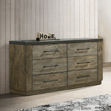 Lance Distressed Oak Dresser - Ornate Home