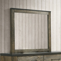 Lance Distressed Oak Mirror - Ornate Home