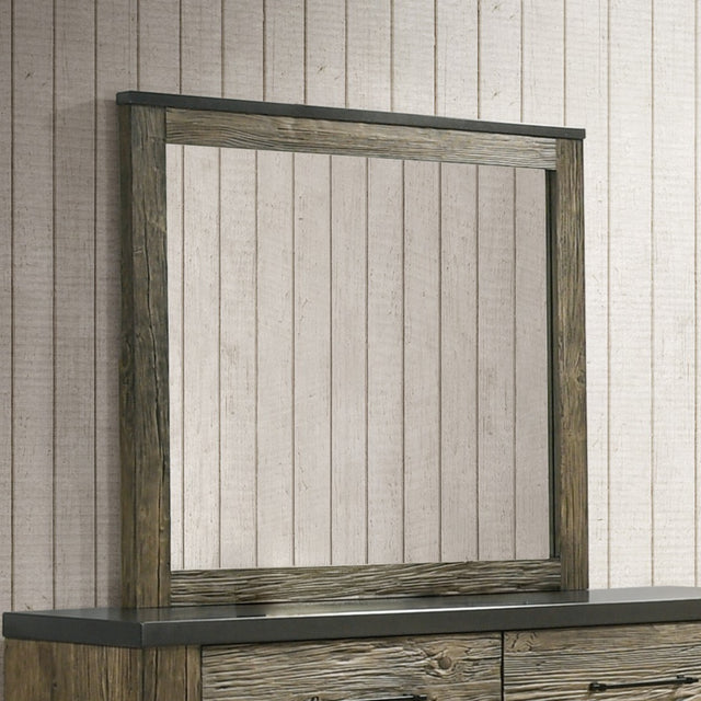 Lance Distressed Oak Mirror - Ornate Home