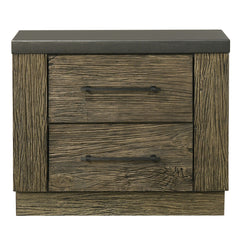 Lance Distressed Oak Nightstand - Ornate Home