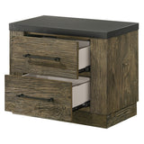 Lance Distressed Oak Nightstand - Ornate Home