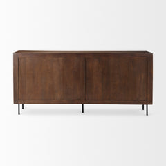 Lance Medium Brown Solid Wood Sideboard - Ornate Home