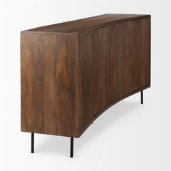 Lance Medium Brown Solid Wood Sideboard - Ornate Home