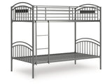 Lanceburg Gray Twin/Twin Bunk Bed w/Ladder (Online Special Price) - Ornate Home