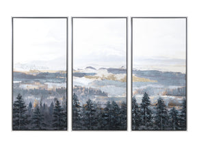 Land For Days Blue/Natural Canvas - Ornate Home