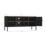 Landen 47" TV Stand in Black - Ornate Home