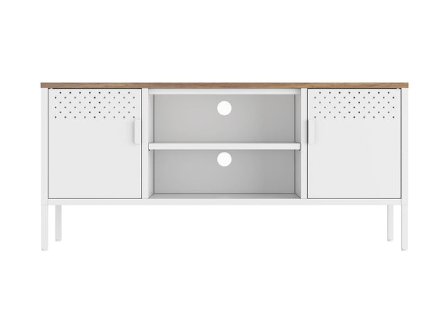 Landen 47" TV Stand in White - Ornate Home