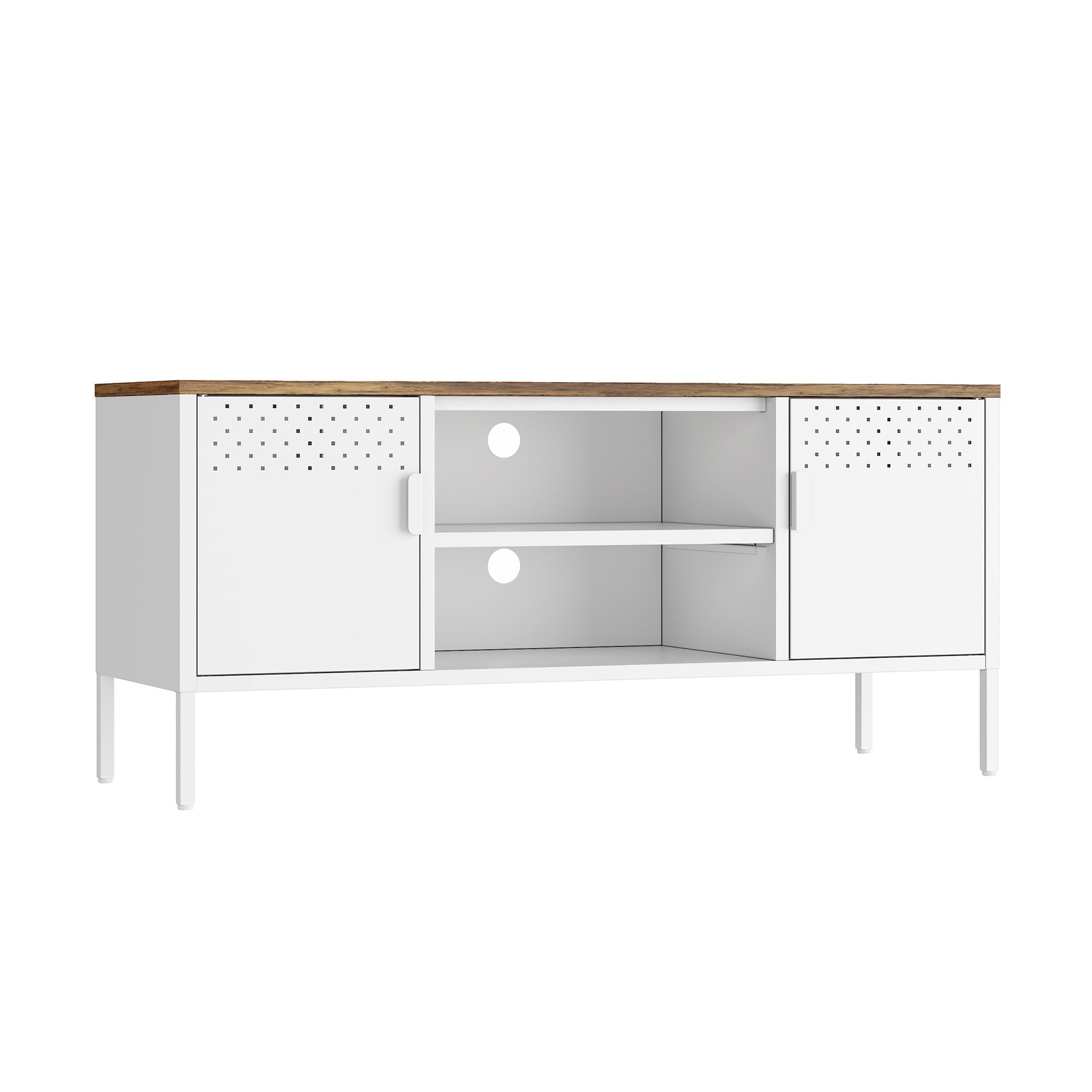 Landen 47" TV Stand in White - Ornate Home