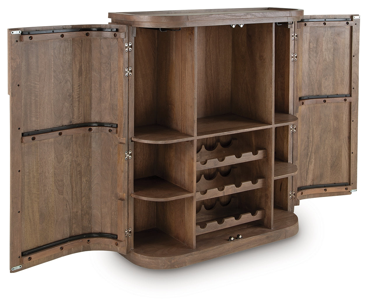 Landermont Medium Brown Bar Cabinet (Online Special Price) - Ornate Home