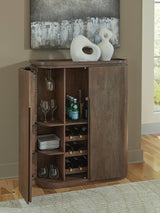 Landermont Medium Brown Bar Cabinet (Online Special Price) - Ornate Home