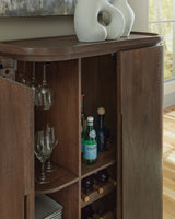 Landermont Medium Brown Bar Cabinet (Online Special Price) - Ornate Home