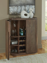 Landermont Medium Brown Bar Cabinet - Ornate Home