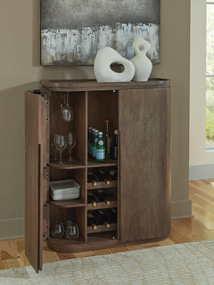 Landermont Medium Brown Bar Cabinet - Ornate Home