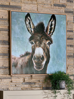 Landerton Brown/Blue/White Wall Art - Ornate Home
