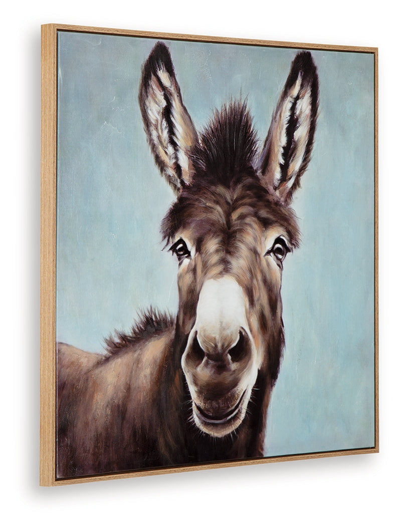 Landerton Brown/Blue/White Wall Art - Ornate Home