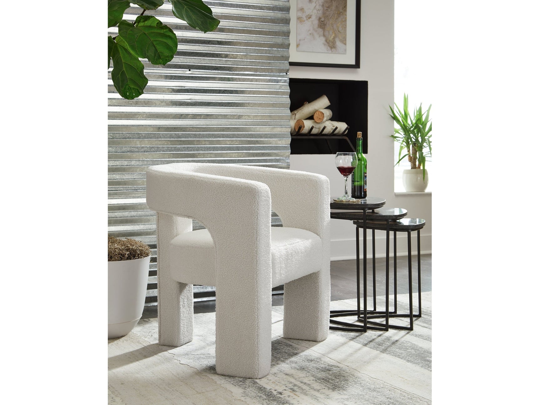 Landick Ivory Accent Chair (Online Special Price) - Ornate Home