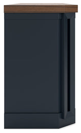 Landocken Brown & Blue  83" TV Stand (Online Special Price) - Ornate Home