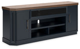 Landocken Brown & Blue  83" TV Stand (Online Special Price) - Ornate Home