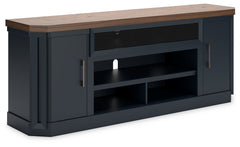 Landocken Brown & Blue  83" TV Stand - Ornate Home