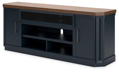 Landocken Brown & Blue  83" TV Stand - Ornate Home