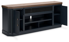 Landocken Brown & Blue  83" TV Stand - Ornate Home