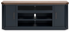 Landocken Brown & Blue  83" TV Stand - Ornate Home