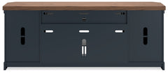 Landocken Brown & Blue  83" TV Stand - Ornate Home