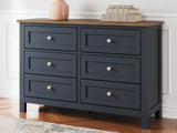 Landocken Brown/Blue Dresser - Ornate Home