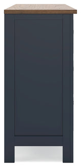 Landocken Brown/Blue Dresser - Ornate Home