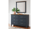 Landocken Brown/Blue Dresser and Mirror (Online Special Price) - Ornate Home