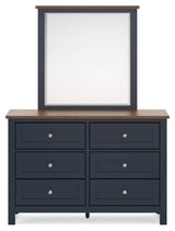 Landocken Brown/Blue Dresser and Mirror (Online Special Price) - Ornate Home