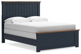 Landocken Brown/Blue Full Panel Bed & Dresser & Mirror (Online Special Price) - Ornate Home