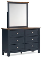 Landocken Brown/Blue Full Panel Bed & Dresser & Mirror (Online Special Price) - Ornate Home